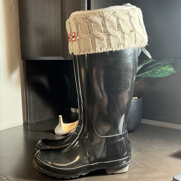 Hunter Rain Boots With Socks! - Picture 2 of 2